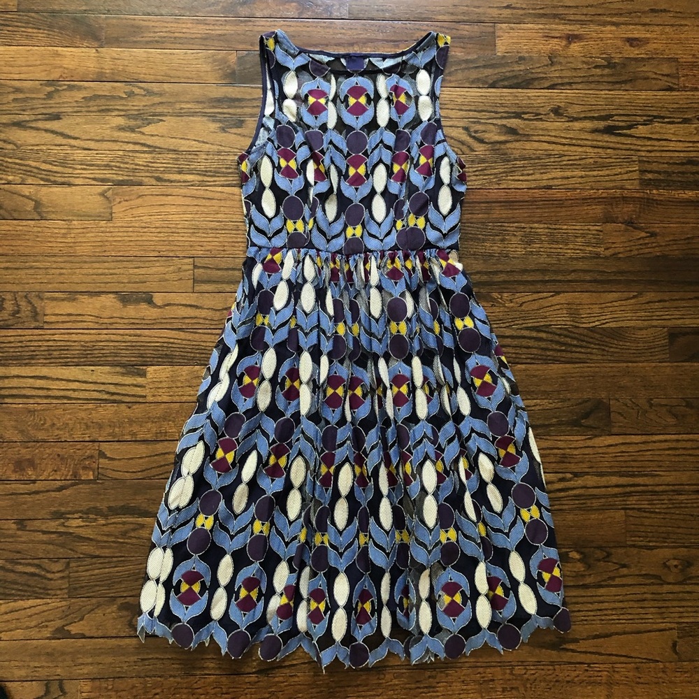 Anthropologie Maeve Multicolored Lace Dress!